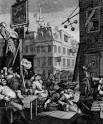Views of London 1750 - 1850 : William Hogarth. Gin Lane and Beer Alley