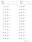 Subtraction Worksheets | Printable Subtraction Worksheets for School