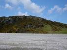 Dead cliffs on Criccieth Beach - via Daymix