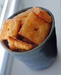 Crunchy  homemade cheez-it