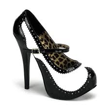 5 3/4 Inch Heel Sexy High Heel Platform Spectator Pump Shoe Mary ...