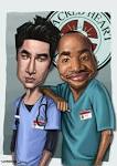Zack Braff+ Donald Faison