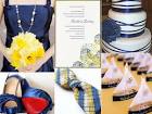 Navy Blue Yellow Wedding D  cor Wedding Ideas and Inspiration Blog