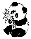 Panda coloring page