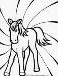 Equestrian coloring page