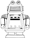 Robot coloring page