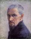 Sale oil paintings of gustave caillebotte self portrait with grey background ... - gustave-caillebotte-self-portrait-with-grey-background