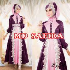 MD-SAFIRA UNGU : Maxi Dress Muslimah Cantik Warna Ungu-Pink | Toko ...