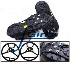 Black Anti Slip Pad Ground Grips SHOE TREADS,Ice/Snow Crampons ...