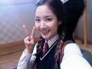 박민영, 양갈래 머리 여고생