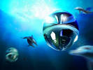 Futuristic submarine inspired by jellyfish