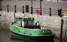 The workboat “Sally” at Donegall Quay (before the provision of the pontoon - via Daymix