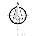 North Arrow 1 AutoCAD Block - Ceco.NET-Symbols-North-Arrows-Tx-1 ...