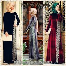 Velvet Abaya Designs With Embroidered Collection � Girls Hijab ...