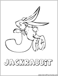 Jackrabbit coloring page