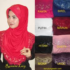 Grosir Jilbab Instan Murah | Jilbab Rumana Lacy