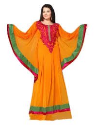 Buy Zedds New Designer Fancy Dubai Kaftan Abaya Jalabiya Georgette ...