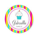 Cupcake Toppers / Stickers from Zazzle.