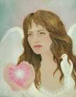 Angel Heart, 16" x 20" - Acrylic on Canvas WulfWorks© Copyright 2001 - angel-heart-web