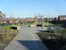 SJ3989 : Public Sculpture, Olive Mount Garden - via Daymix