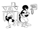 Pingu coloring page