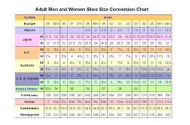 Sneaker Size Conversion Chart Image Gallery - Photonesta