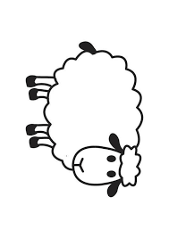 Image result for sheep coloring page