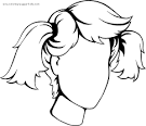 Girl coloring page