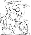 Drums coloring page