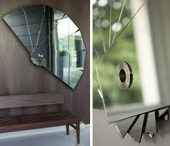 Modern Mirror Art by Porada - Sensu fan like mirrors