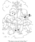 Arbor Day coloring page