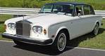 Rolls-Royce Silver Shadow - White with Black Vinyl Top - Front Angle