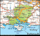 Hampshire Political Regional Map | United Kingdom Map Regional ...