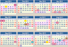 CALENDAR 2011: School terms 2011 and school holidays 2011 South Africa