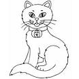 Cat coloring page
