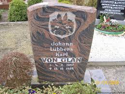 Grab von Johann Lübbers Karl Glan, von (04.02.1957-12.10.1986 ...