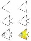 How to draw a fish step 3