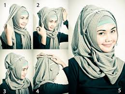 Tutorial Contoh Jilbab Pesta