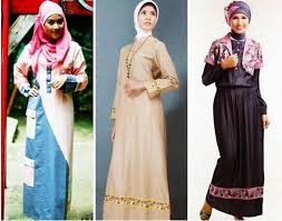 Kreasi Baju Gamis Pesta Modern Terbaru 2015