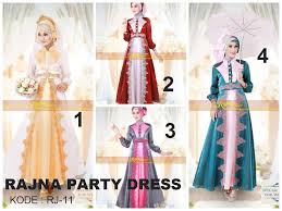 Contoh Model Baju Pesta Muslim Modern