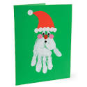 Christmas craft: Handprint Santa | Christmas Card Crafts for Kids ...