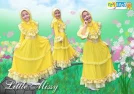 18 Model Baju Muslim Gamis Pesta Anak Terbaru