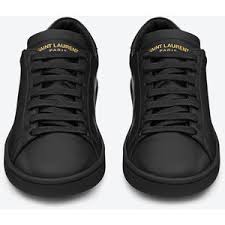 Signature Sl/01 Classic Court Sneaker In Black Leather - Yve ...