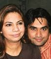 Humayun Saedd with wife Samina