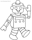 Robot coloring page