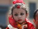 a living goddess in Nepal.