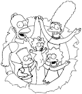 Simpsons coloring page