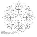 Free Hand Embroidery Pattern: Another Scrolly Medallion Needle'