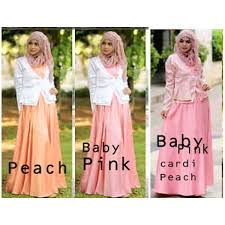 Baju Muslim Modern Neysha Peach | Sentra Busana Muslim