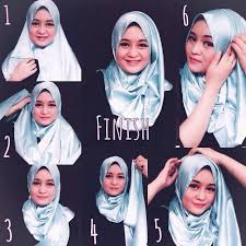 Tutorial Jilbab Segi Empat Untuk Wajah Bulat Simple Praktis